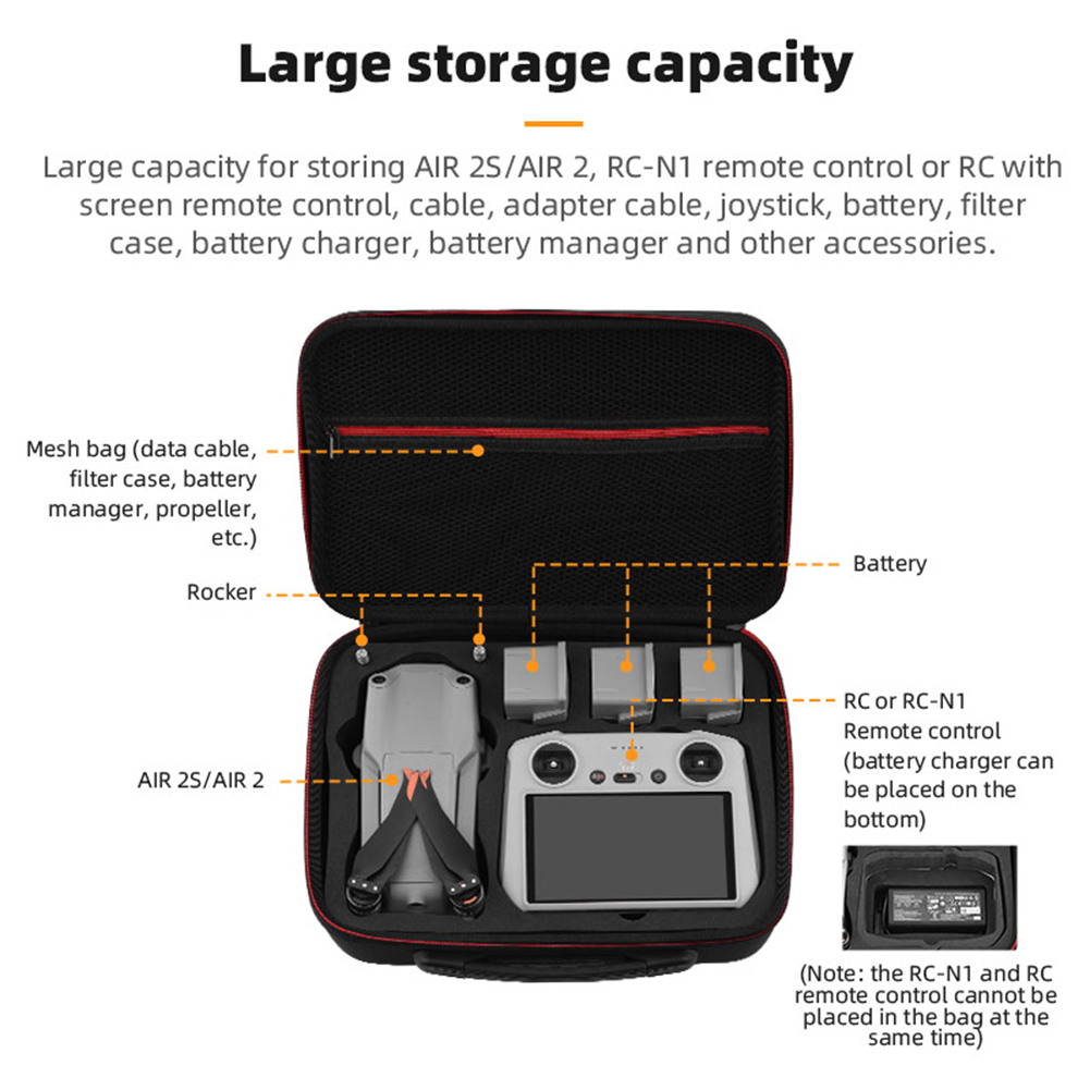 Túi Đựng Drone DJI AIR 2S / MAVIC AIR 2 Kèm Dây Đeo Tùy Chỉnh Tiện Dụng