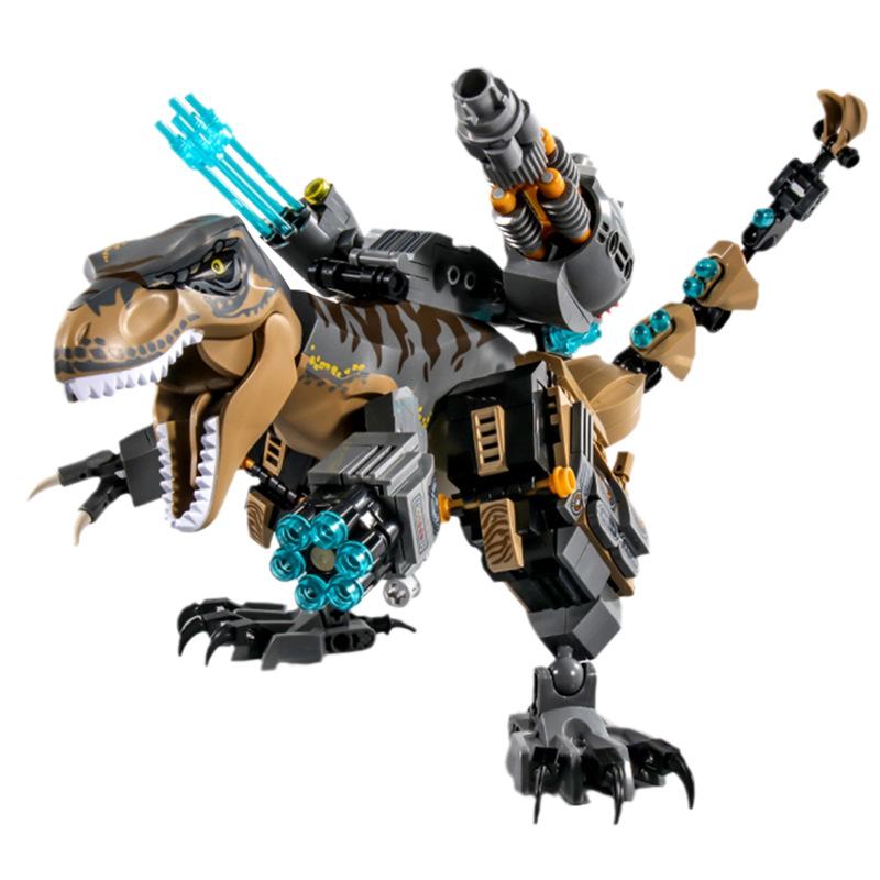 Jurassic dinosaur world tyrannosaurus rex lắp ráp mô hình khối xây dựng lego hạt nhỏ cậu bé đồ chơi trẻ em
