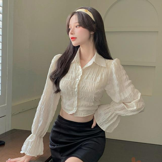 Áo Sơ Mi Nữ Áo Sơ Mi Tay Dài Thời Trang Phong Cách Hàn Quốc Cho Nữ