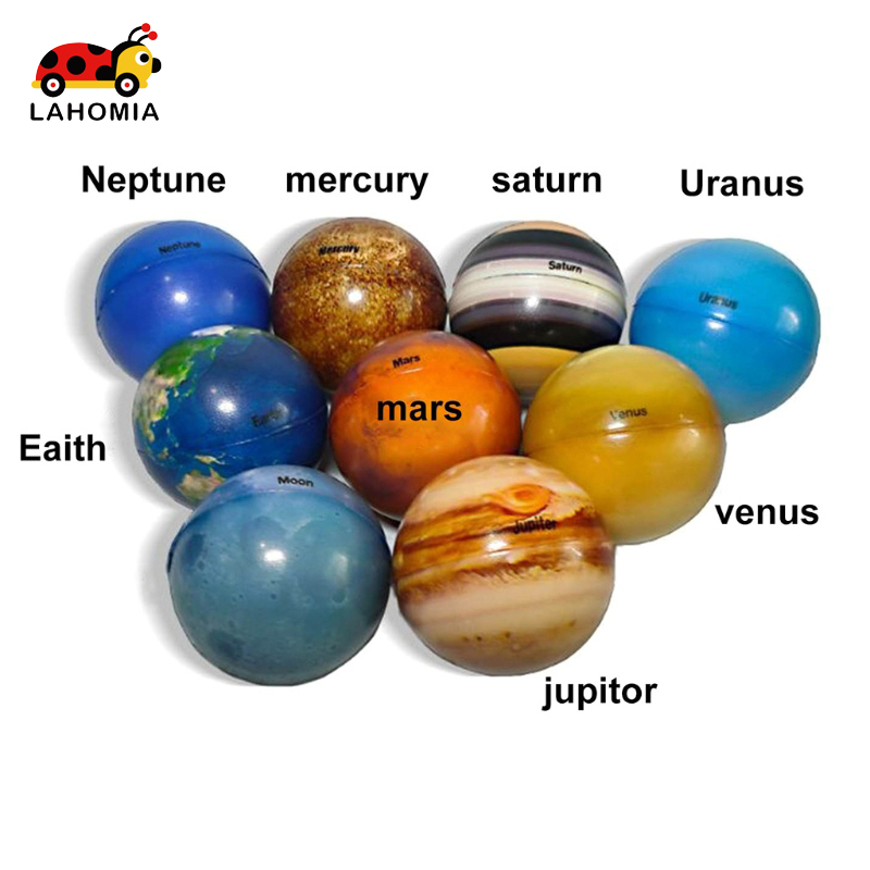 LAHOMIA Set 10 Quả Bóng Năng Lượng Hệ Mặt Trời Hình Các Hành Tinh Và Hành Tinh 6.3cm