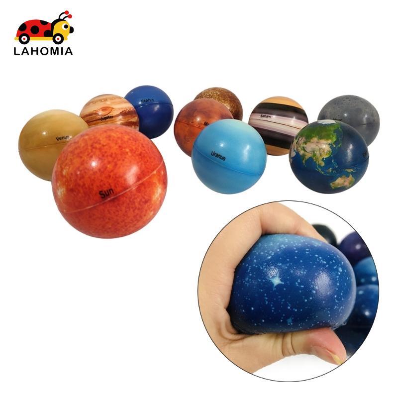 LAHOMIA Set 10 Quả Bóng Năng Lượng Hệ Mặt Trời Hình Các Hành Tinh Và Hành Tinh 6.3cm