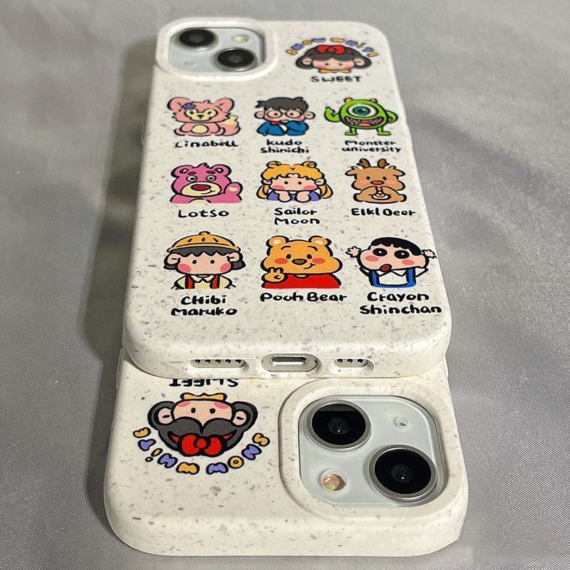 Ốp lưng cho iphone 6splus 11 14pro 7 8plus 13 12mini x xr xsmax se phim hoạt hình dễ thương anime thả bảo vệ mềm