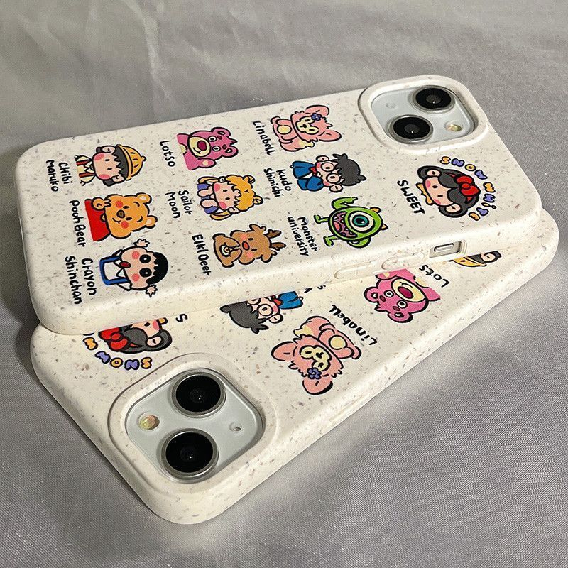 Ốp lưng cho iphone 6splus 11 14pro 7 8plus 13 12mini x xr xsmax se phim hoạt hình dễ thương anime thả bảo vệ mềm