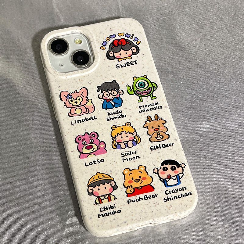 Ốp lưng cho iphone 6splus 11 14pro 7 8plus 13 12mini x xr xsmax se phim hoạt hình dễ thương anime thả bảo vệ mềm