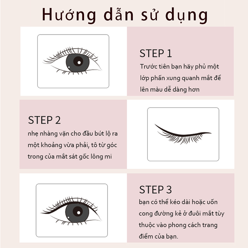 Bút kẻ mắt AKF chống thấm nước lâu trôi  chống nhòe 2mm