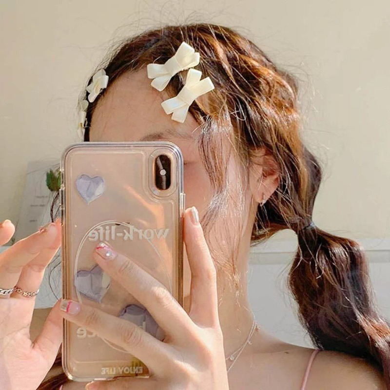 Kẹp Tóc Hình Nơ Ruy Băng Đơn Giản Thanh Lịch Cho Nữ