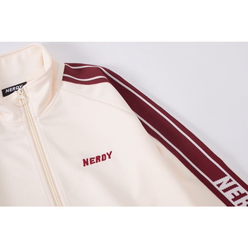 Phong cách hàn quốc neady sportswear track set caual letter thêu áo khoác vải và quần dài