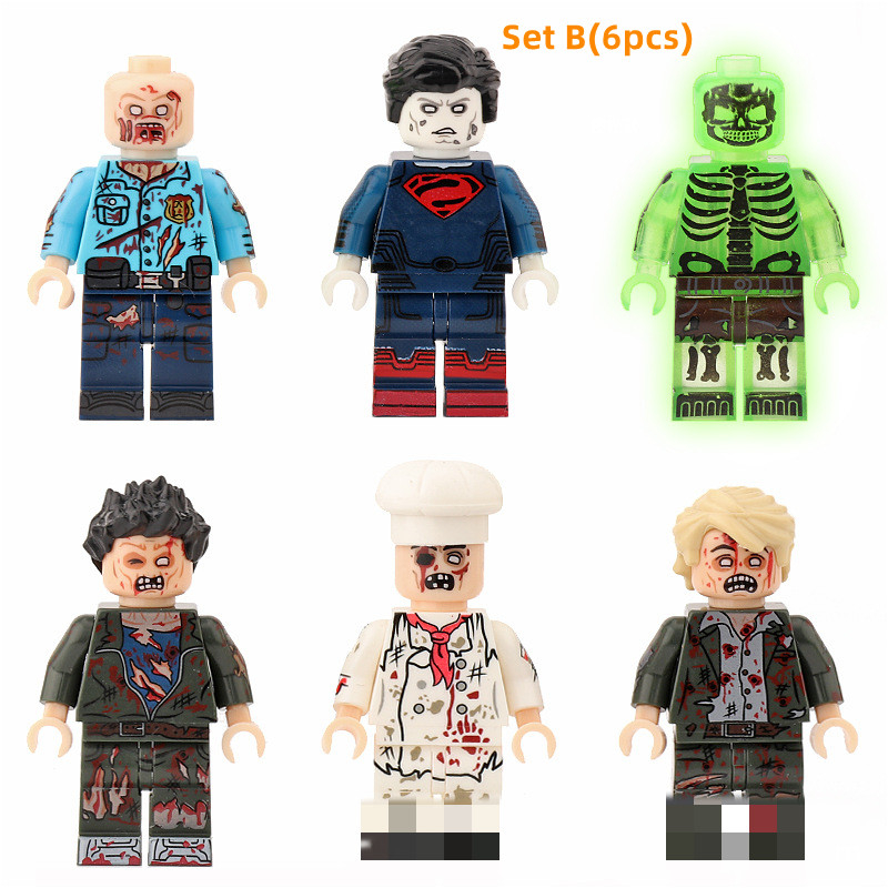 Bộ Đồ Chơi Lắp Ráp Mô Hình Zombie Cho Bé