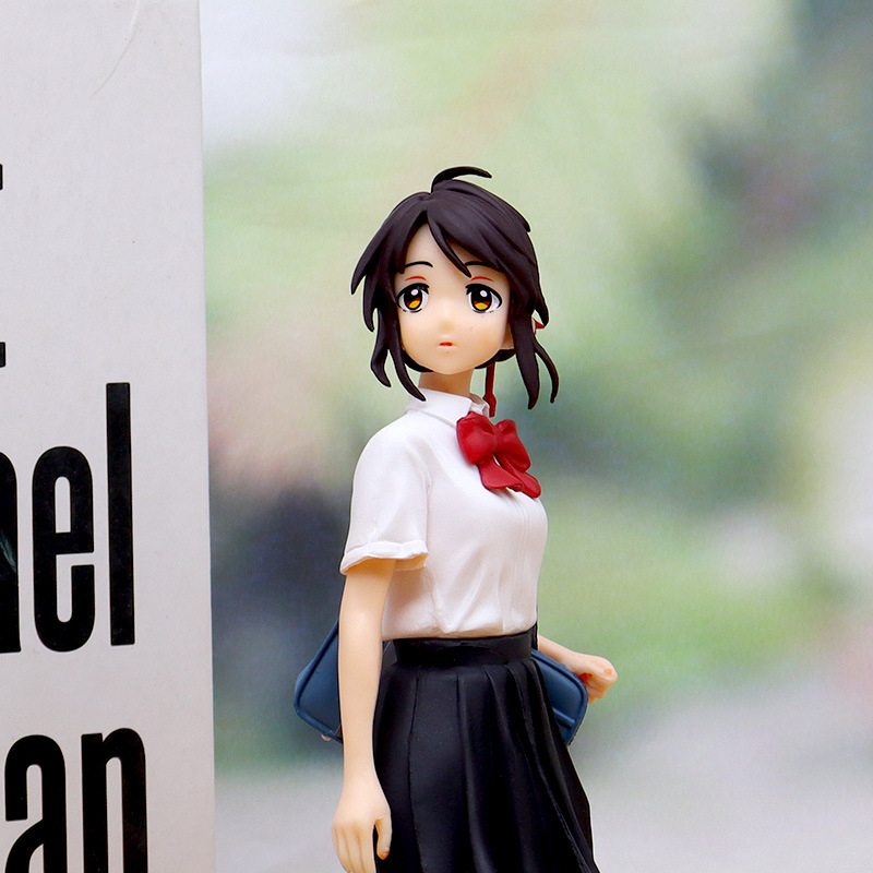 21cm miyamizu mitsuha anime figure movie tên bạn tachibana taki pvc action figures mô hình nhật bản bức tượng nhỏ sưu tầm búp bê trẻ em quà tặng đồ chơi