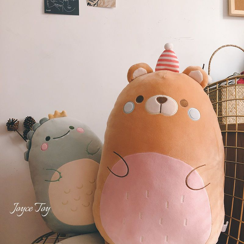 Khủng long gối cô gái dễ thương đồ chơi sang trọng quà tặng sinh nhật giường ngủ penguin búp bê búp bê đồ chơi nhồi bông