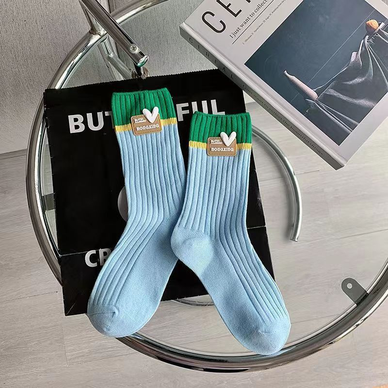 Thời trang hàn quốc vớ tình yêu đầy màu sắc cho phụ nữ món quà sinh viên tốt phong cách y2k