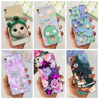 Vỏ điện thoại thể thao xiaomi redmi 9a 9at 9i hình mèo khủng long dễ thương vỏ silicon tpu mềm