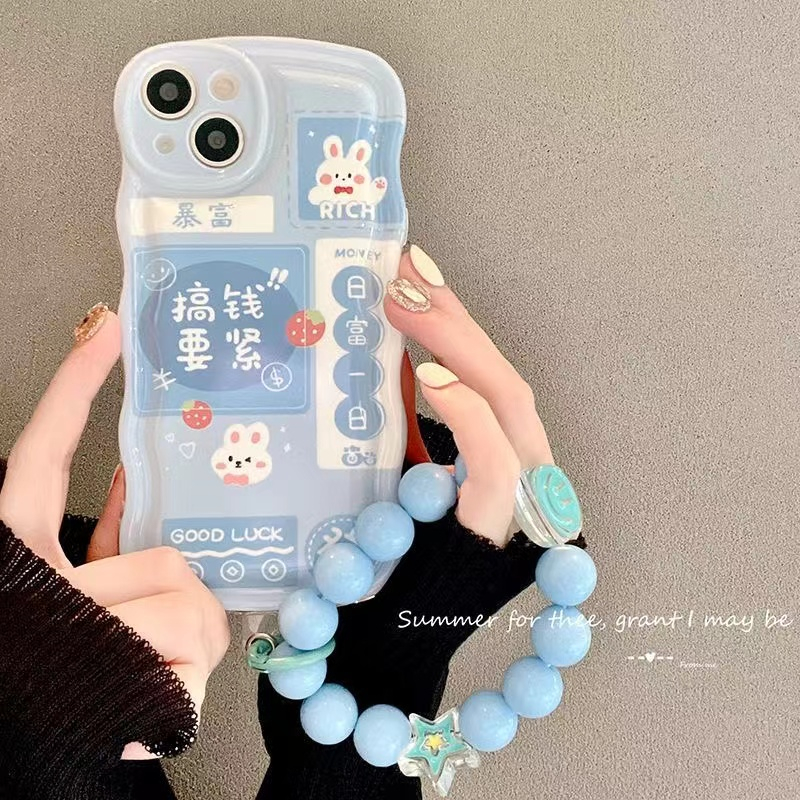 Ốp lưng Realme C53 Nfc C55 Nfc C30s C30 C35 C33 C31 C25 C25s C25Y C21Y C21 C20 C17 C15 C12 C11 C3 C2 C1 Narzo 50A Prime 50i 20 30A 10 9 7i 8 Pro 6 5 Pro 5i 5s 3 Pro Cartoon Letter Rabbit Bear Wristband Soft Phone Case