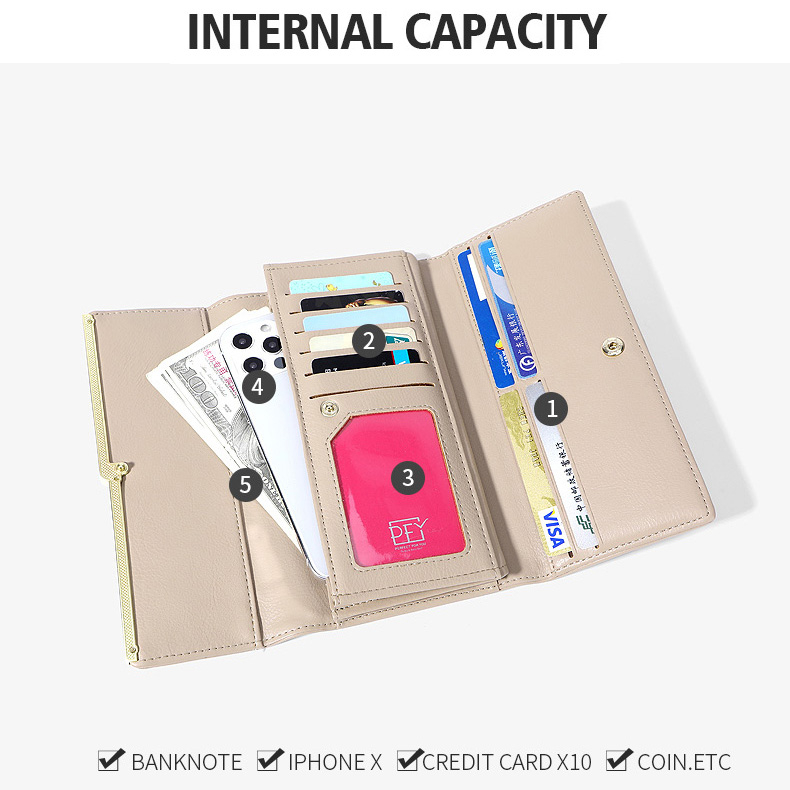 Ví nữ dài cầm tay thời trang Hàn Quốc cute nhiều ngăn cao cấp PERFECT FOR YOU 6901-079