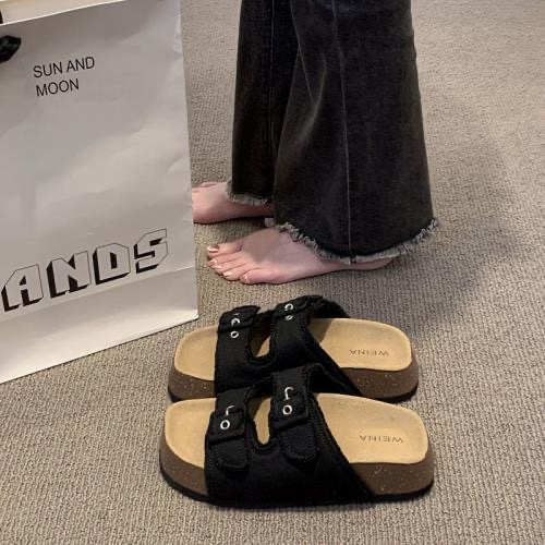 Dép xỏ ngón đế dày Dép bò nữ