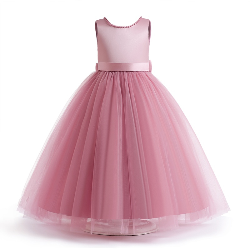 Mùa hè Bé gái Vải tuyn Công chúa Váy trẻ em Lưới trắng Hoa Không tay Váy chính thức trễ vai ren cutout dạ hội Váy cưới hoa cô gái