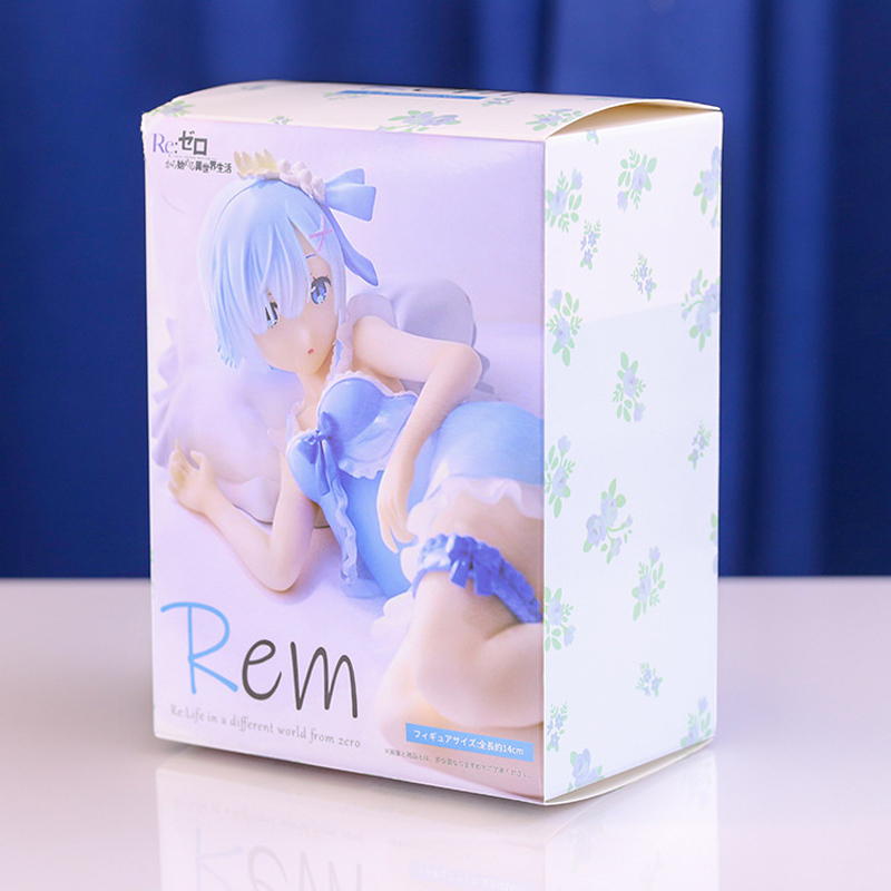 16cm japan anime re: life in a other world from zero rem sleep pillow phiên bản q pvc action figures bộ sưu tập mô hình búp bê đồ chơi trẻ em quà tặng