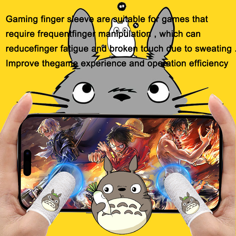 Găng ngón tay chơi game BLUEWOW chống mồ hôi/ sử dụng được màn hình cảm ứng cho ngón cái