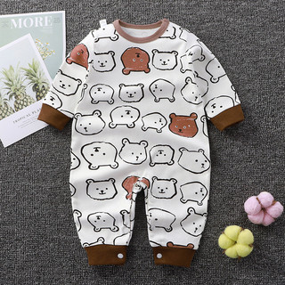 Cotton long-tay romper cho bé trai / bé gái