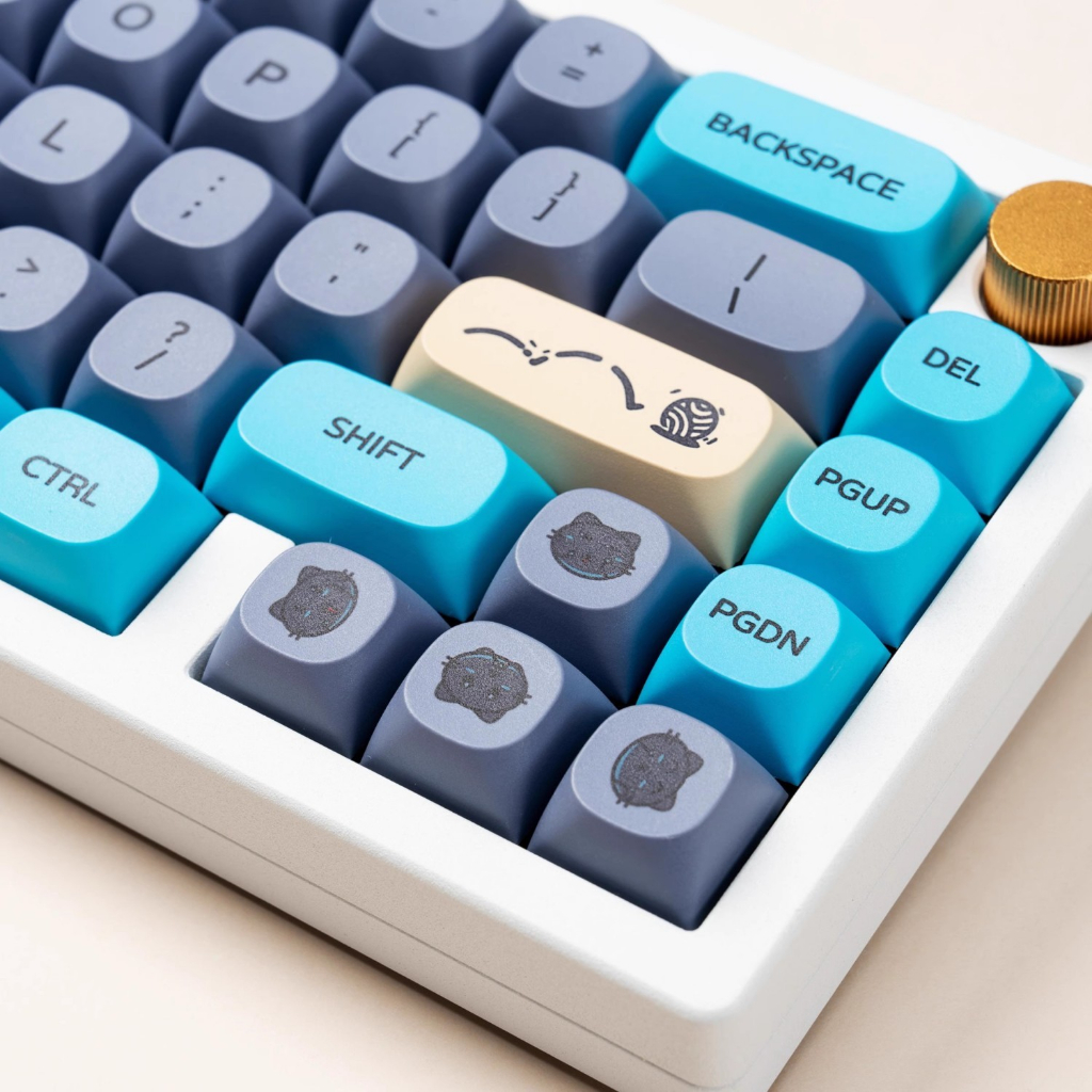 Blue cat keycaps pbt dye-sub ma profile keycap tùy chỉnh keycaps tương thích với công tắc cherry gateron mx