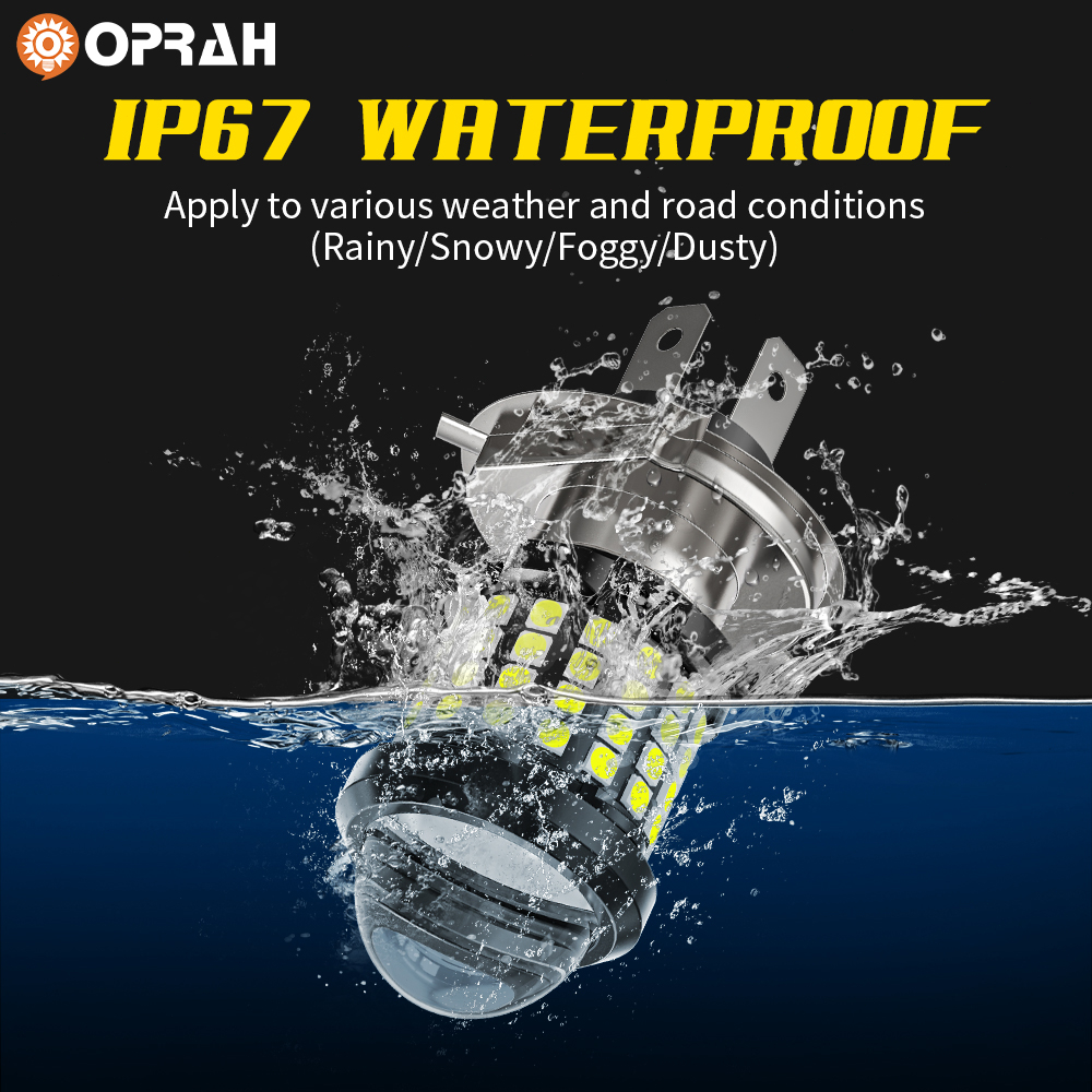 Đèn pha led siêu sáng h4 đèn pha h6 đèn pha ba20d bóng đèn led chiếu xa chùm tia thấp đèn pha xe máy đèn chiếu xe máy hai màu đèn sương mù 12v