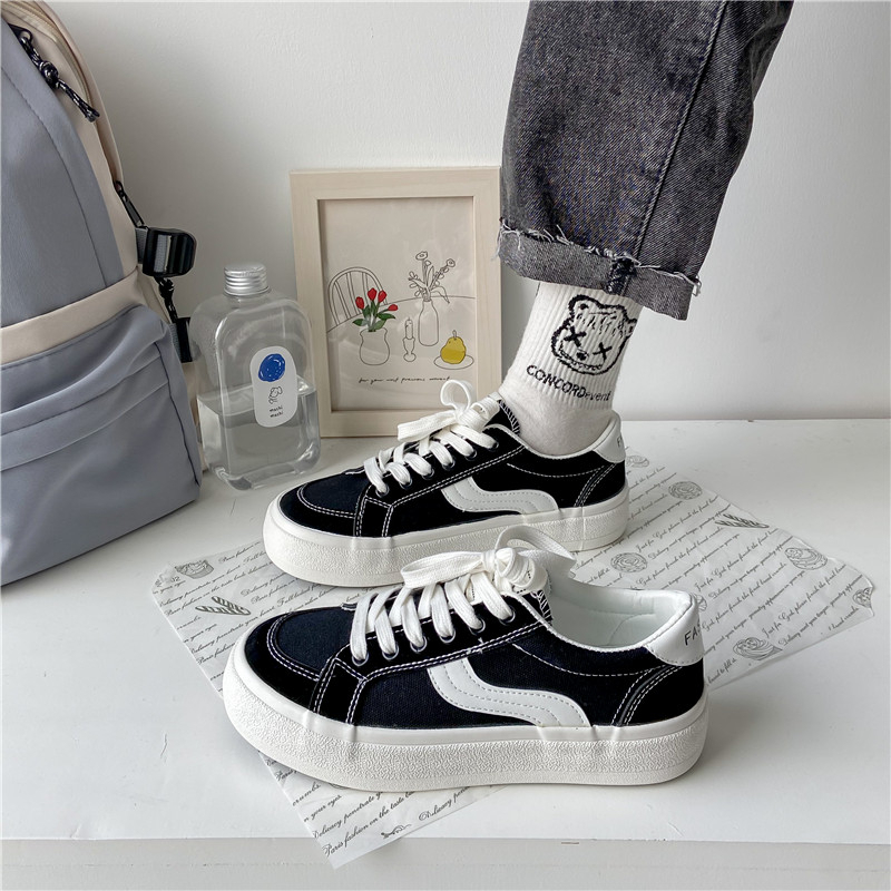 Giày Thể Thao Vải Bạt Thời Trang Hàn Cho Nữ