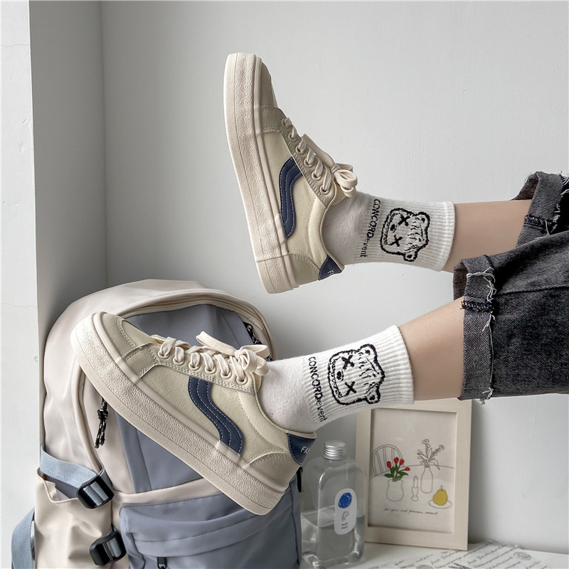 Giày Thể Thao Vải Bạt Thời Trang Hàn Cho Nữ