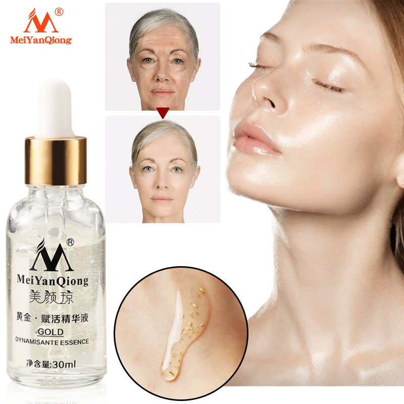 Serum phục hồi vàng MeiYanQiong Làm trắng làm căng da Giảm đường nét mịn Bổ sung độ ẩm cho da Giải quyết tình trạng da xỉn màu thô ráp 30ml