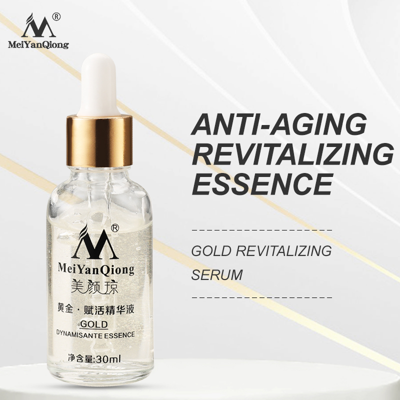 Serum phục hồi vàng MeiYanQiong Làm trắng làm căng da Giảm đường nét mịn Bổ sung độ ẩm cho da Giải quyết tình trạng da xỉn màu thô ráp 30ml