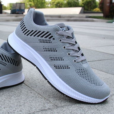 Giày Nam Giày Thể Thao Lưới Thoáng Khí Giày Lưới Nam Giày Thường Nam Giày Chạy Bộ Bay Đan Giày Hợp Thời Trang