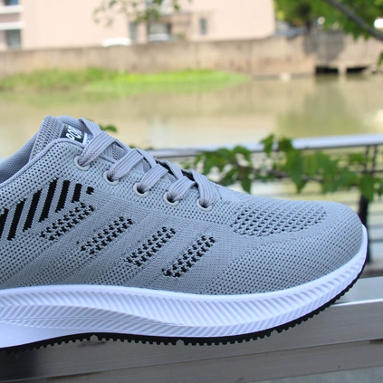 Giày Nam Giày Thể Thao Lưới Thoáng Khí Giày Lưới Nam Giày Thường Nam Giày Chạy Bộ Bay Đan Giày Hợp Thời Trang