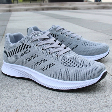 Giày Nam Giày Thể Thao Lưới Thoáng Khí Giày Lưới Nam Giày Thường Nam Giày Chạy Bộ Bay Đan Giày Hợp Thời Trang
