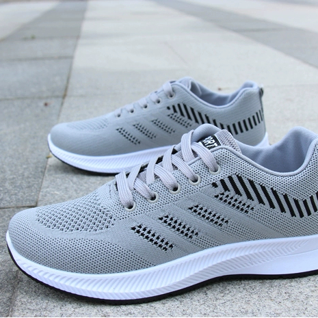 Giày Nam Giày Thể Thao Lưới Thoáng Khí Giày Lưới Nam Giày Thường Nam Giày Chạy Bộ Bay Đan Giày Hợp Thời Trang