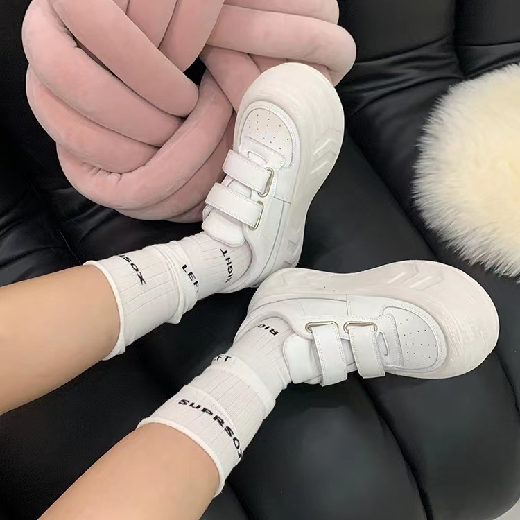 Giày Thể Thao Đế Dày Khóa Dán Thời Trang Cho Nữ