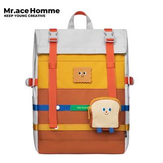 Mr. ace Homme Foodie Bag of Woman Ba Lô Đựng Laptop Đi Học / Du Lịch Sức Chứa Lớn Cho Nam Sinh Trung Học
