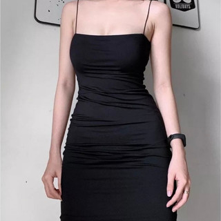 Váy body 2 dây ôm Dingding dáng ngắn thời trang
