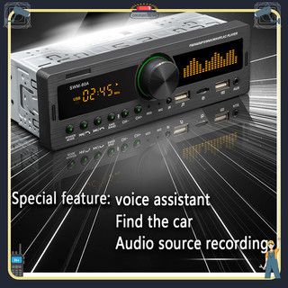 Nóng bỏng dàn âm thanh xe hơi máy nghe nhạc mp3 12v bluetooth 5.0 đầu vào aux đài fm am tắt nguồn chức năng bộ nhớ có đèn nhiều màu sắc