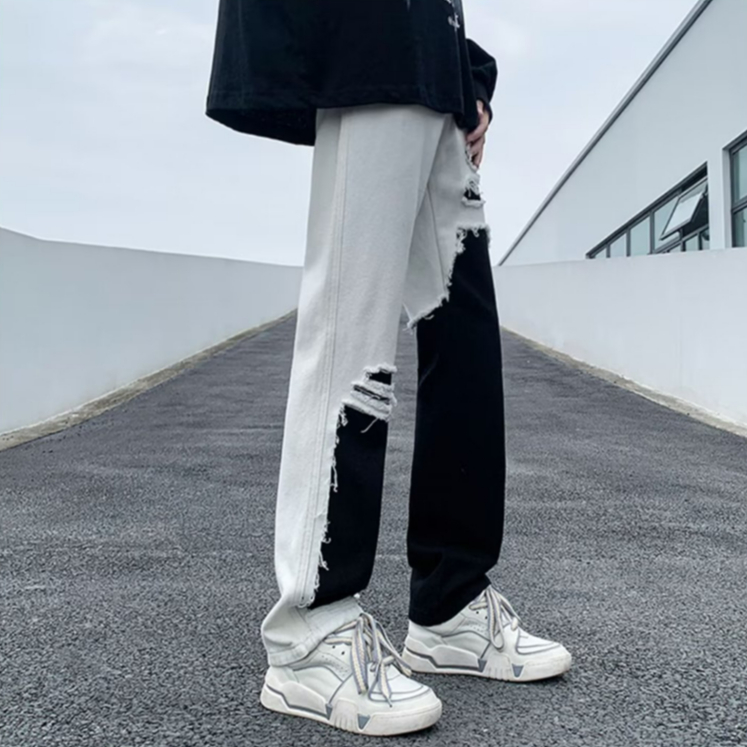 Mới Quần jeans Dài Phong Cách hip hop Thời Trang Cho Nam Và Nữ