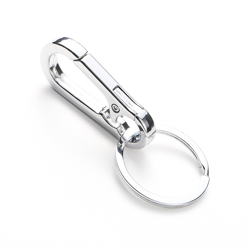 1 cái Móc chìa khóa Vòng đeo chìa khóa thắt lưng nam Vòng chìa khóa kim loại Quà tặng bằng chứng thất lạc