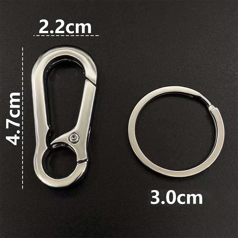 1 cái Móc chìa khóa Vòng đeo chìa khóa thắt lưng nam Vòng chìa khóa kim loại Quà tặng bằng chứng thất lạc