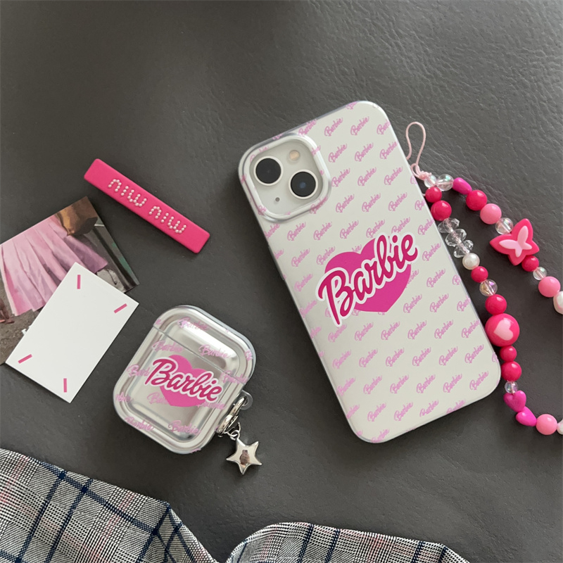 Apple air pods 1/2 air pods thế hệ thứ 3 pro barbie english pattern vỏ bảo vệ Tai nghe không dây