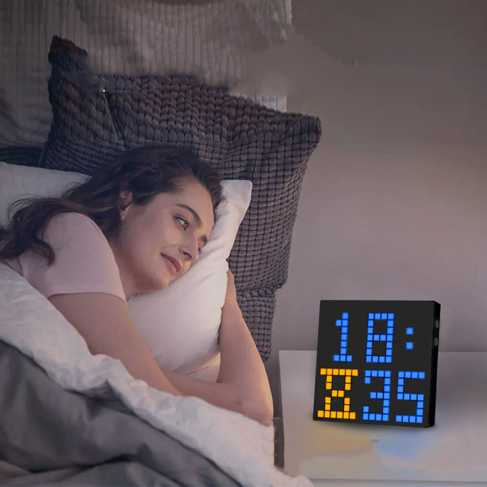 Điều khiển ứng dụng thông minh màn hình hiển thị led matrix pixel có thể lập trình đèn ngủ tự làm mẫu văn bản trò chơi phòng ngủ trang trí nội thất