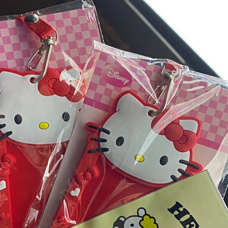 Hello kitty chủ thẻ dễ thương học sinh trường thương hiệu thẻ ăn uống hộp bảo vệ phim hoạt hình silicone sáng tạo chủ thẻ cầm tay