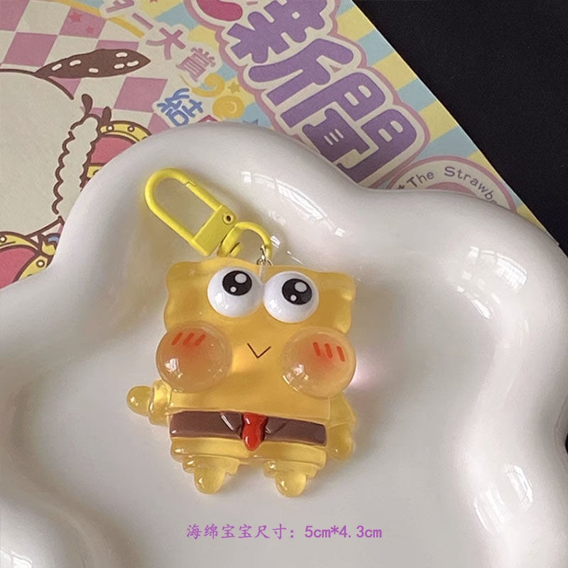 Móc Khóa Hình SpongeBob Dễ Thương Bằng Nhựa Resin
