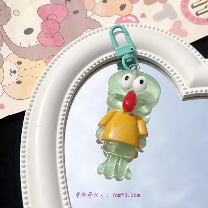 Móc Khóa Hình SpongeBob Dễ Thương Bằng Nhựa Resin