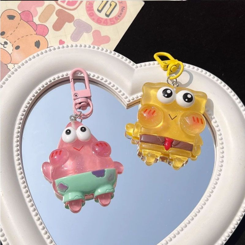 Móc Khóa Hình SpongeBob Dễ Thương Bằng Nhựa Resin