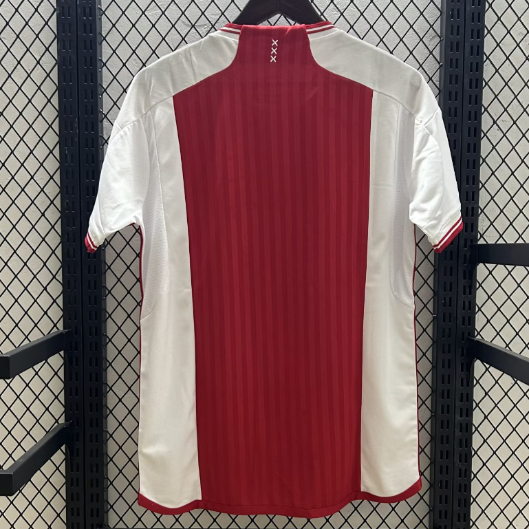 23/24 ajax áo bóng đá sân nhà dành cho nam áo bóng đá phiên bản người hâm mộ màu đỏ