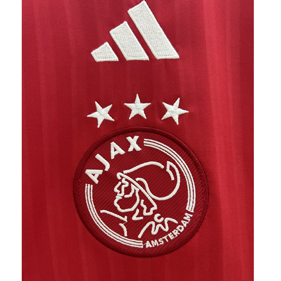 23/24 ajax áo bóng đá sân nhà dành cho nam áo bóng đá phiên bản người hâm mộ màu đỏ