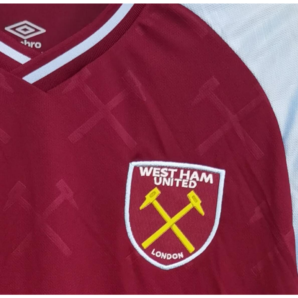 23/24 west ham sân nhà áo bóng đá nam màu đỏ người hâm mộ phiên bản áo bóng đá