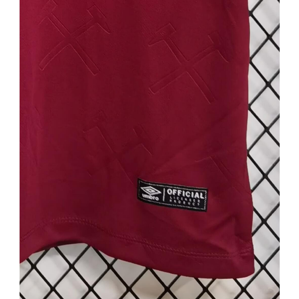 23/24 west ham sân nhà áo bóng đá nam màu đỏ người hâm mộ phiên bản áo bóng đá